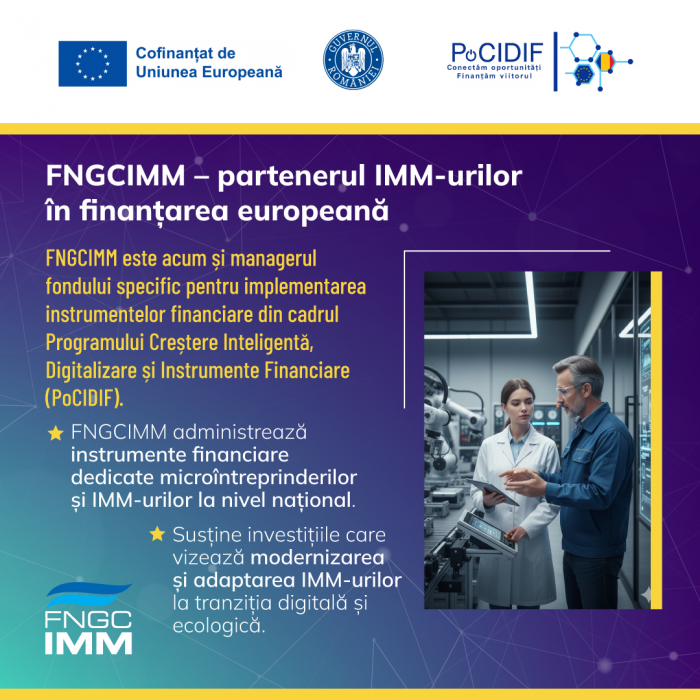 Lansarea proiectului „Garanție de portofoliu plafonată combinată cu sprijin sub forma de grant într-o operațiune unică din contribuție PCIDIF 2021-2027”